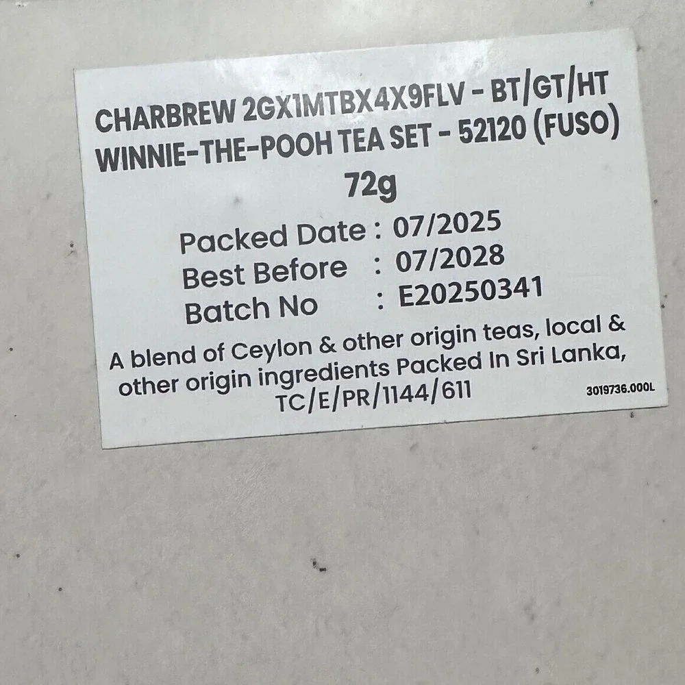 Charbrew Winnie the Pooh Herbal Hot Tea Gift Set 9 Flavors Disney Chai Spice